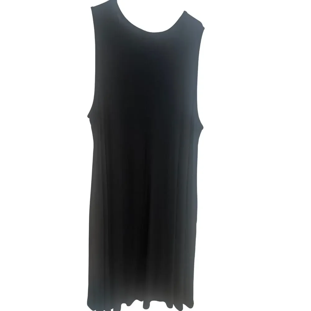Lane Bryant Sleeveless Swing Dress – Black – Size 26 - Picture 2 of 7
